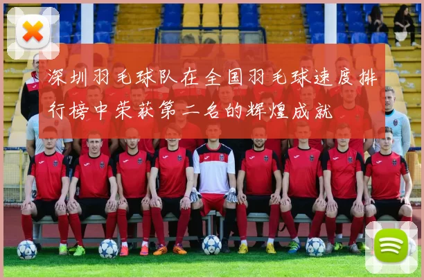 深圳羽毛球队在全国羽毛球速度排行榜中荣获第二名的辉煌成就