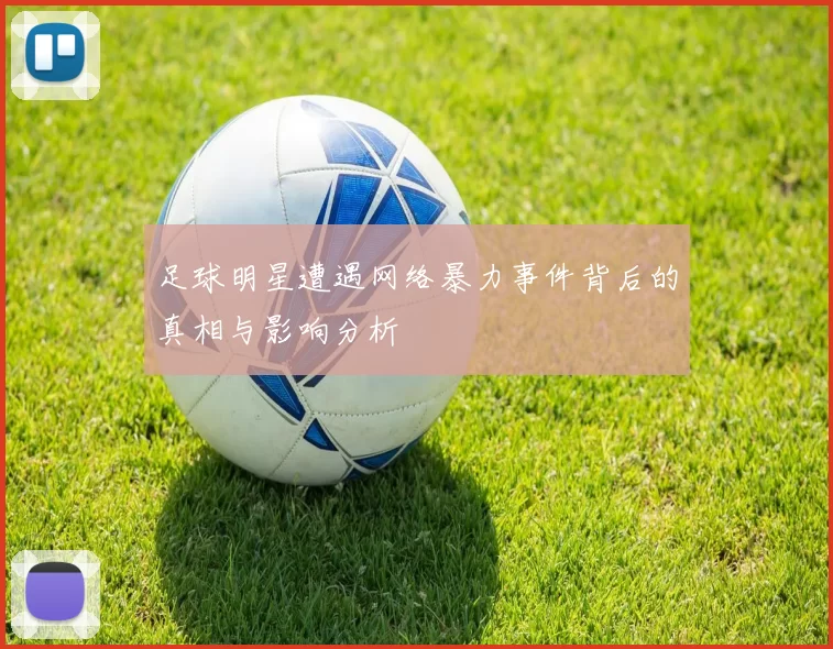 足球明星遭遇网络暴力事件背后的真相与影响分析